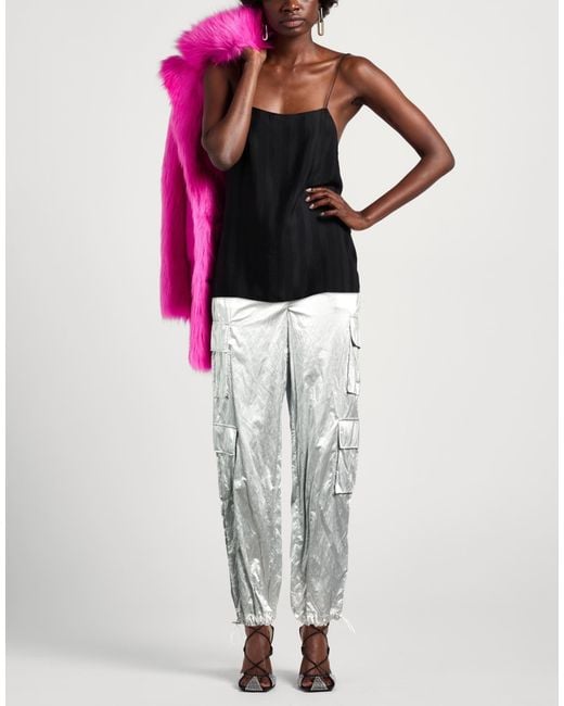 Jijil Gray Pants Viscose, Polyester, Cotton, Polyurethane, Metallic Fiber