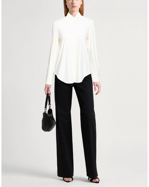 Caliban White Cream Shirt Polyamide, Elastane
