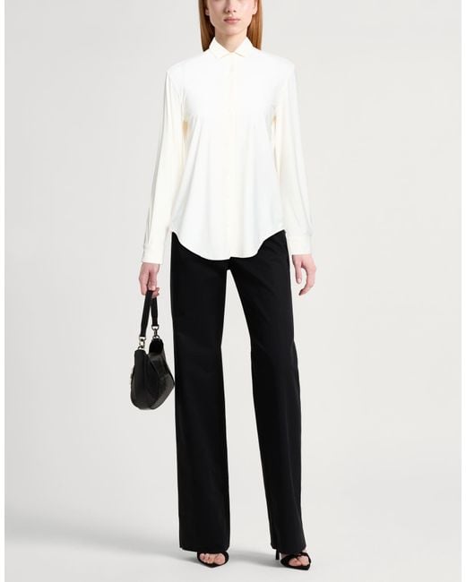 Caliban White Cream Shirt Polyamide, Elastane