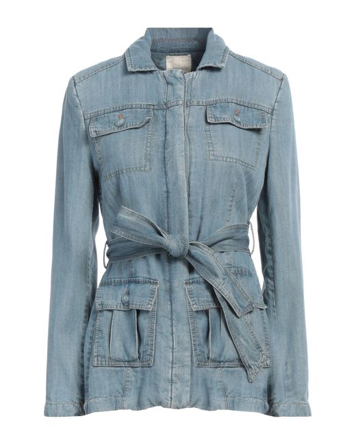 Angela Davis Blue Denim Outerwear Lyocell