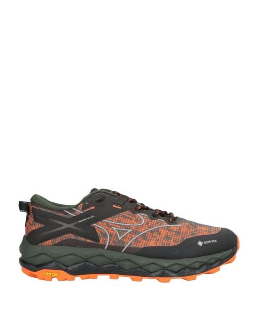Mizuno Brown Wave Mujin Ls Gtx Dark Sneakers Textile Fibers for men