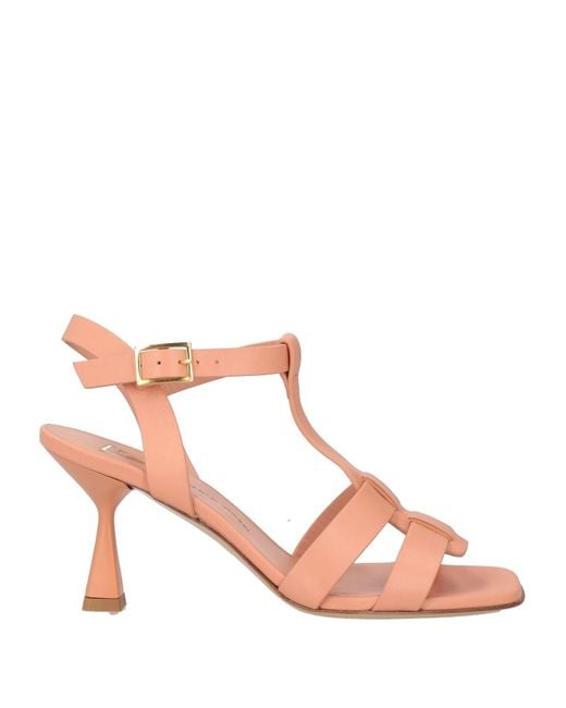 Giampaolo Viozzi Pink Sandals Leather