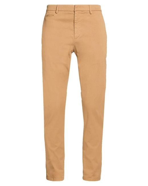 Dondup Natural Camel Pants Cotton, Elastane for men