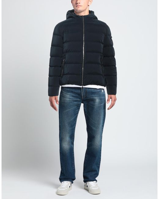 Moorer Blue Puffer Polyamide, Polyester for men