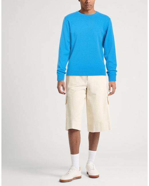 Daniele Fiesoli Blue Sweater Wool, Cashmere for men