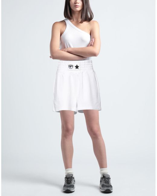 Chiara Ferragni White Shorts & Bermuda Shorts