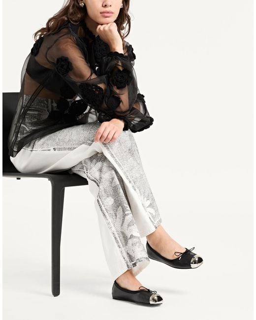 McQueen Black Ballet Flats