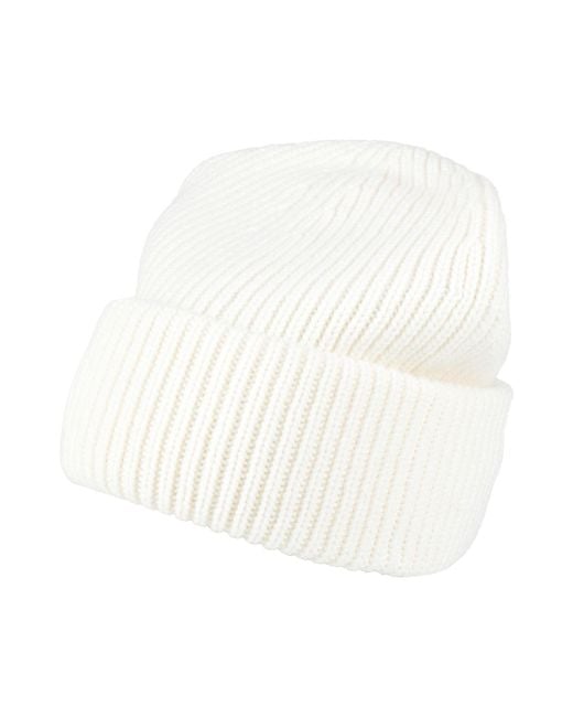 Fabiana Filippi White Ivory Hat Virgin Wool, Silk, Cashmere