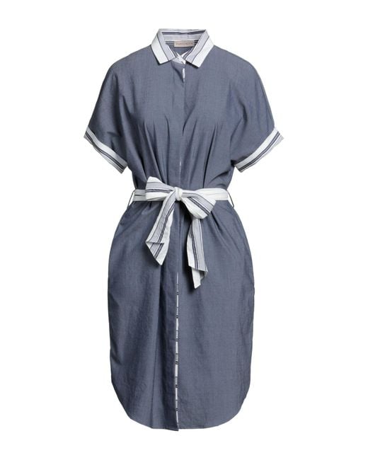 Purotatto Blue Midi Dress