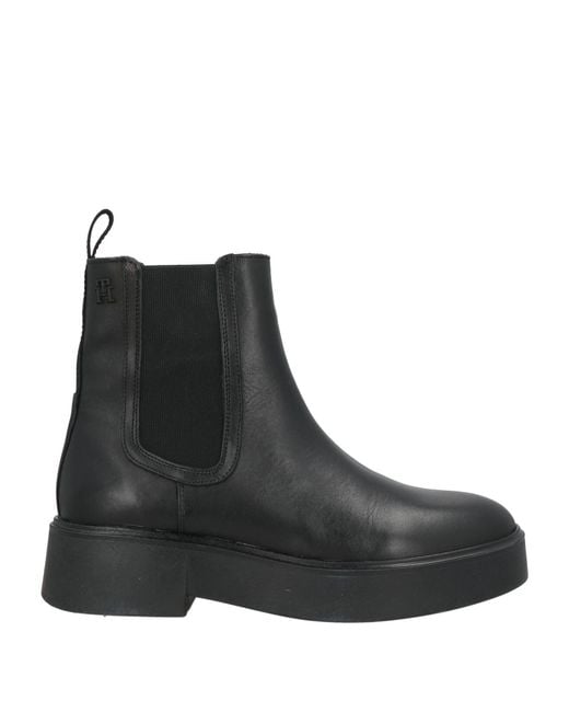 Tommy Hilfiger Black Ankle Boots