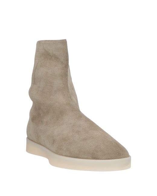 Fear Of God Brown Taupe Ankle Boots Leather for men
