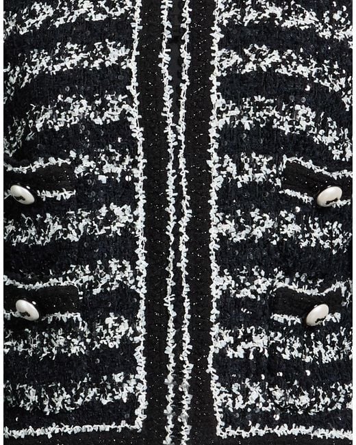 Maison Common Black Jacket Polyester, Polyamide, Viscose