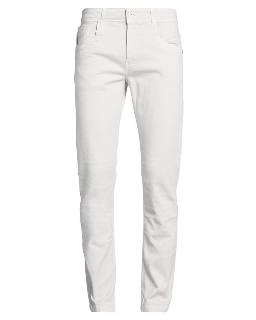 Bikkembergs White Pants Cotton, Elastane for men