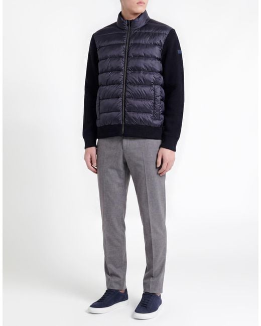 Façonnable Blue Midnight Puffer Wool, Polyamide for men