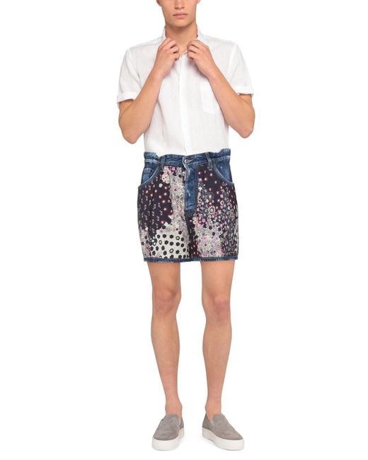 DSquared² Blue Denim Shorts for men