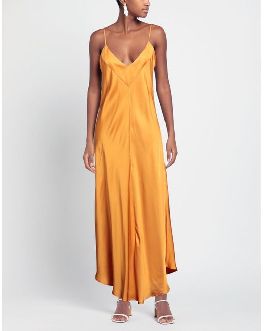 HANAMI D'OR Orange Maxi Dress