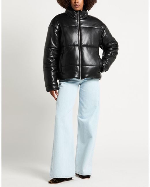 Nanushka Black Puffer Polyester, Polyurethane