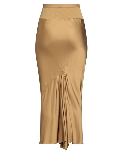 Rick Owens Natural Maxi Skirt
