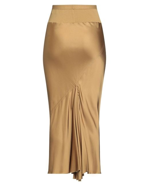 Rick Owens Natural Maxi Skirt