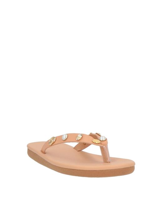 Ancient Greek Sandals Pink Thong Sandal Leather