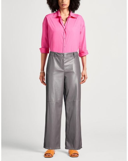 Dixie Gray Pants Polyester, Polyurethane