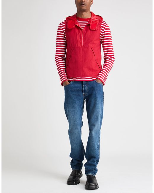 Ferragamo Red Vest Polyamide, Cotton for men