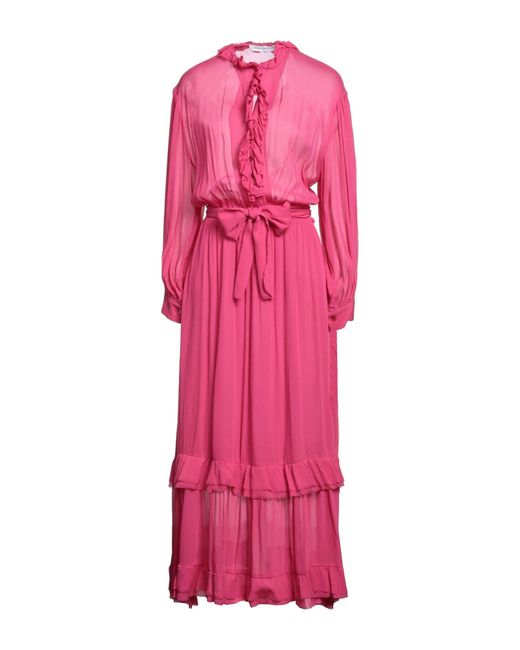 SIMONA CORSELLINI Pink Midi Dress