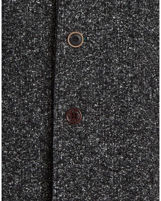 Bob Gray Charcoal Coat Viscose, Polyester, Virgin Wool, Elastane for men