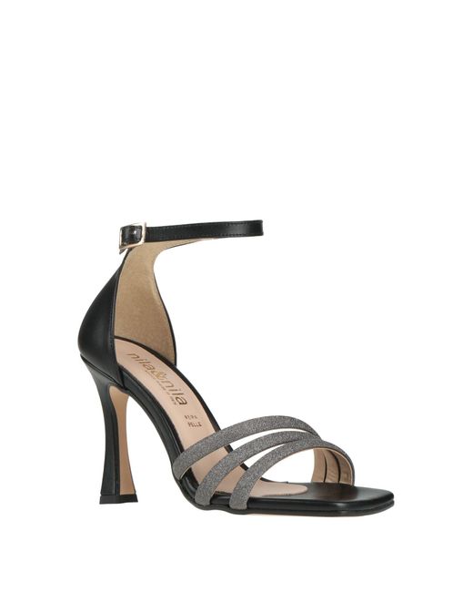 Nila & Nila White Sandals Textile Fibers