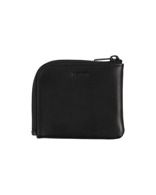 KENZO Black Coin Purse Cow Leather for men