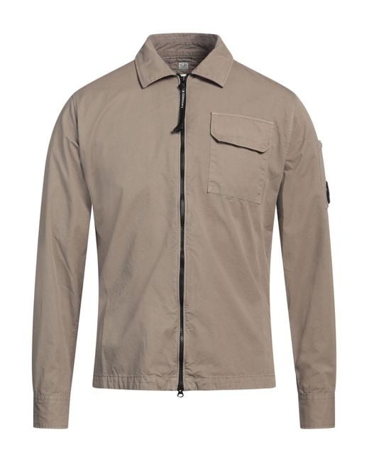 C P Company Brown Camel Jacket Cotton for men