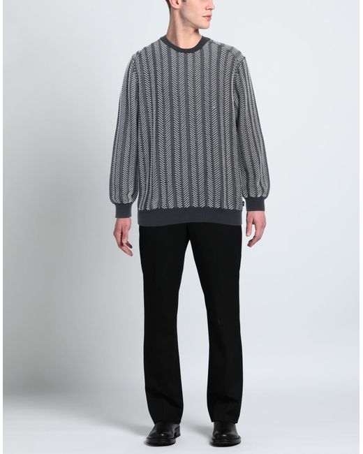 Emporio Armani Gray Sweater for men