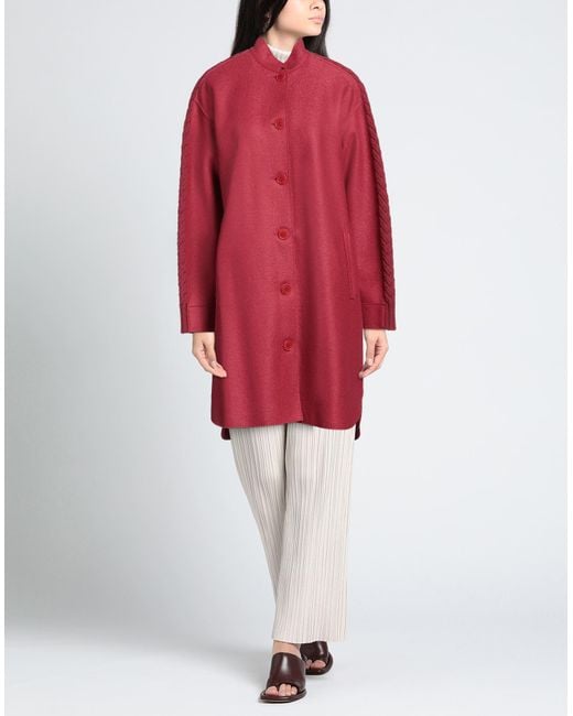 ROSSO35 Red Coat Virgin Wool