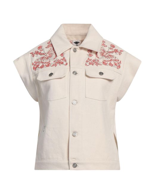 Dior Multicolor Ivory Denim Outerwear Cotton, Glass, Polyester