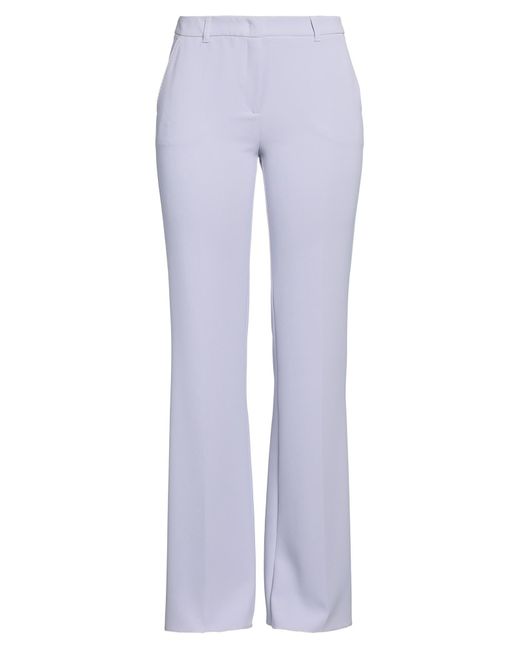 Marella Purple Lilac Pants Polyester, Elastane