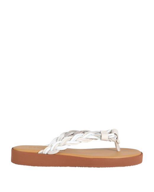 See By Chloé White Thong Sandal