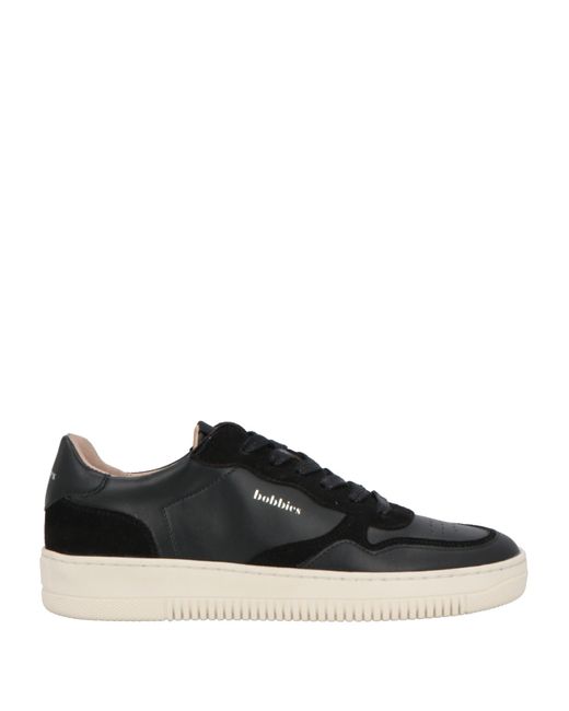 Bobbies Black Sneakers Leather