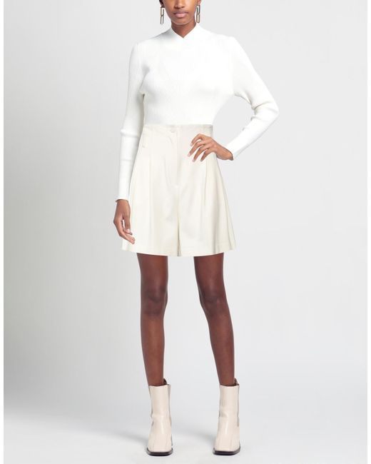 Suoli White Shorts & Bermuda Shorts
