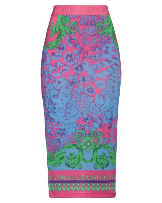 Versace Jeans Couture Pink Midi Skirt