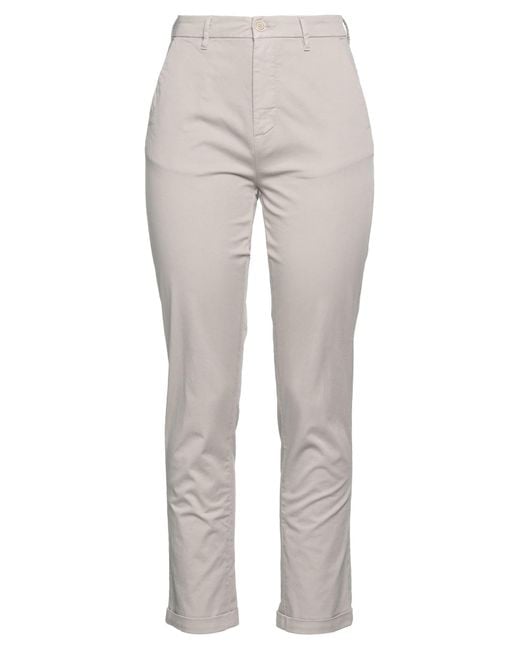 Pence Gray Pants Cotton, Elastane