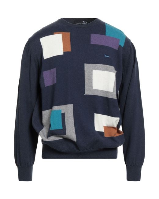 Harmont & Blaine Blue Sweater Cotton, Wool for men