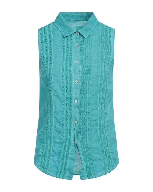 120% Lino Blue Shirt