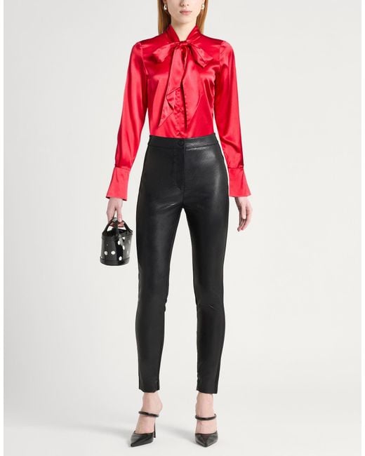 Nina Ricci Red Shirt Viscose, Silk, Elastane