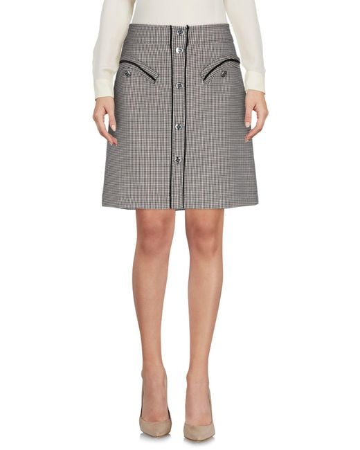 Maje Gray Midi Skirts