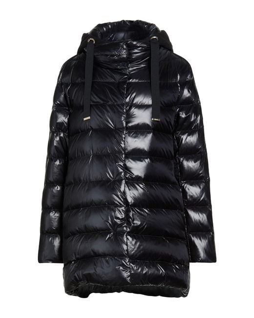 Herno Black Puffer Polyamide, Silk, Cashmere