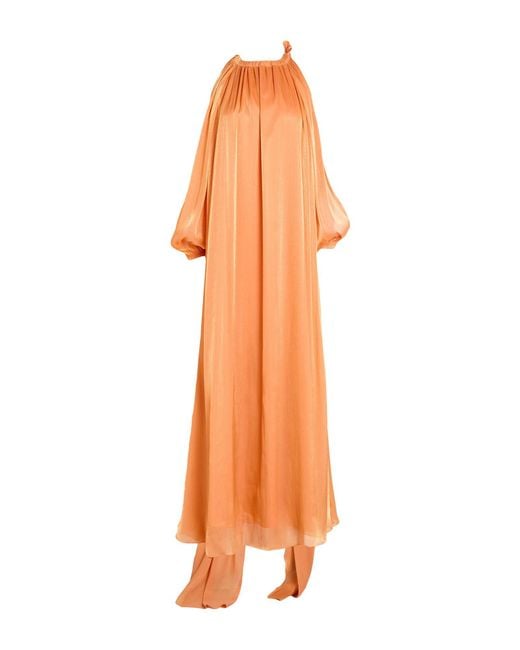 ACTUALEE Orange Maxi Dresses