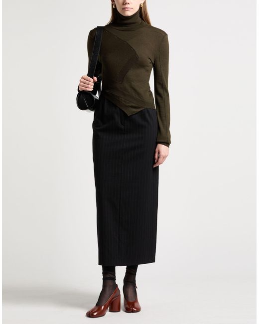 MM6 by Maison Martin Margiela Black Rollkragenpullover