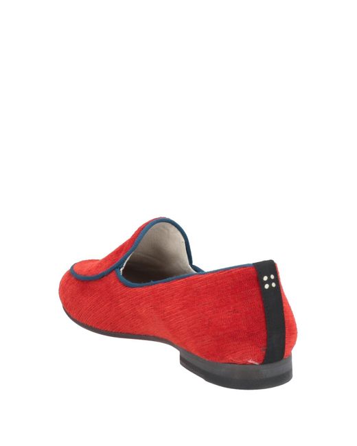 Dotz Red Loafers Textile Fibers