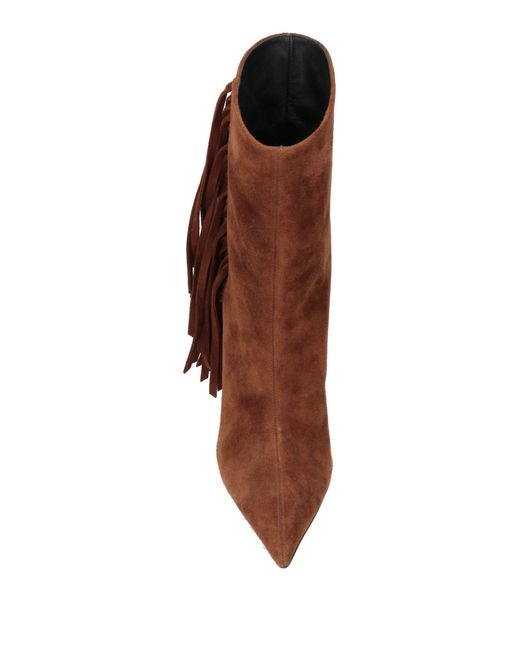 Alexandre Vauthier Brown Ankle Boots