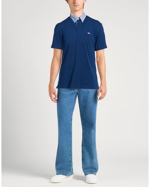 Harmont & Blaine Blue Polo Shirt Cotton for men